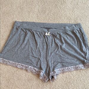 Aerie gray lounge, sleep or pajama shorts in size medium